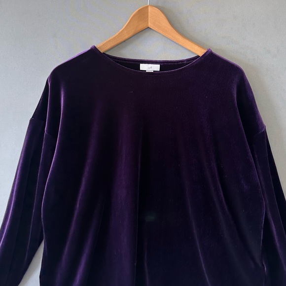 5 for $35 J.jill Velvet Top Blouse Shirt Size MP - Picture 2 of 4